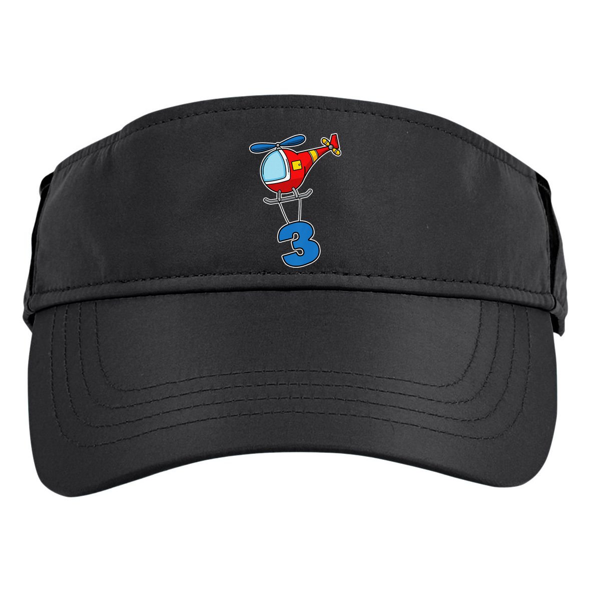 3rd Birthday Gift For A Boy I Funny Helicopter Adult Drive Performance Visor