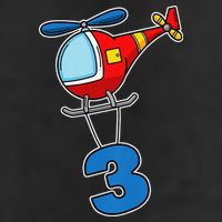 3rd Birthday Gift For A Boy I Funny Helicopter Adult Drive Performance Visor