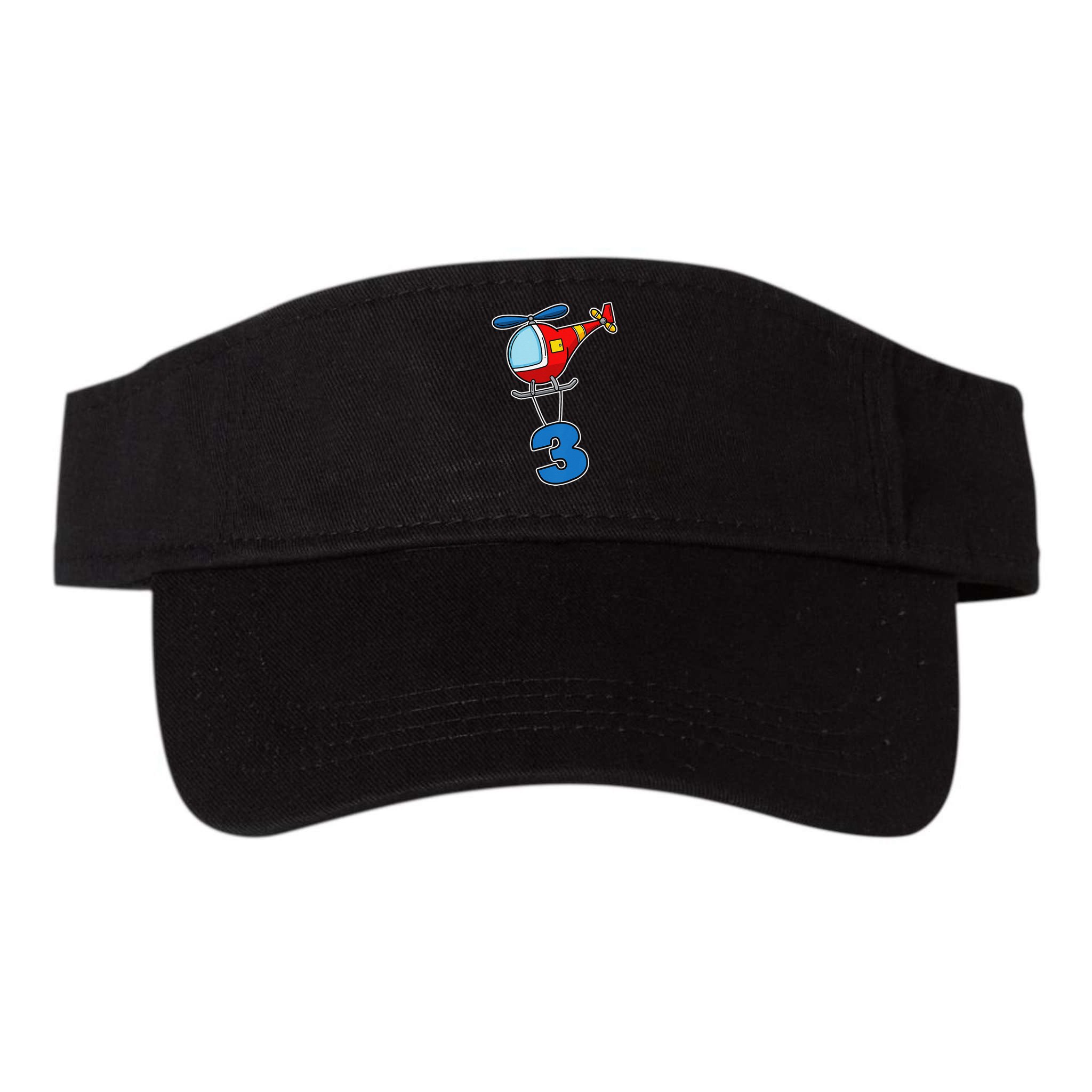 3rd Birthday Gift For A Boy I Funny Helicopter Visor