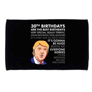 30th Birthday Gift Funny Trump Quote Microfiber Hand Towel