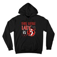 3rd Birthday Ladybug Cute Gift For Three Years Old Premium Hoodie