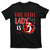 3rd Birthday Ladybug Cute Gift For Three Years Old Premium T-Shirt