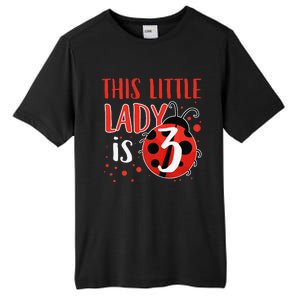 3rd Birthday Ladybug Cute Gift For Three Years Old Premium Tall Fusion ChromaSoft Performance T-Shirt