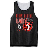 3rd Birthday Ladybug Cute Gift For Three Years Old Premium Mesh Reversible Basketball Jersey Tank