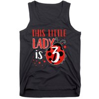 3rd Birthday Ladybug Cute Gift For Three Years Old Premium Tank Top