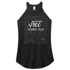 30 Birthday  m.e.n Son Him  Funny Math 30th Birthday Women's Perfect Tri Rocker Tank