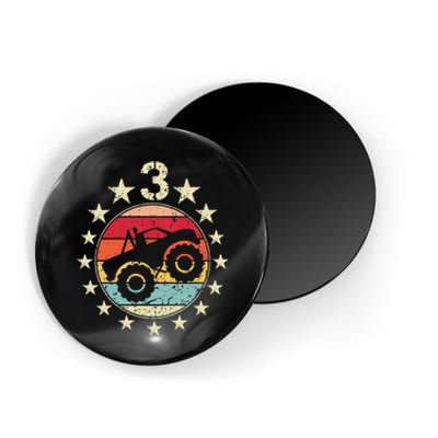 3rd Birthday Monster Truck 3 Year Old Birthday Magnet