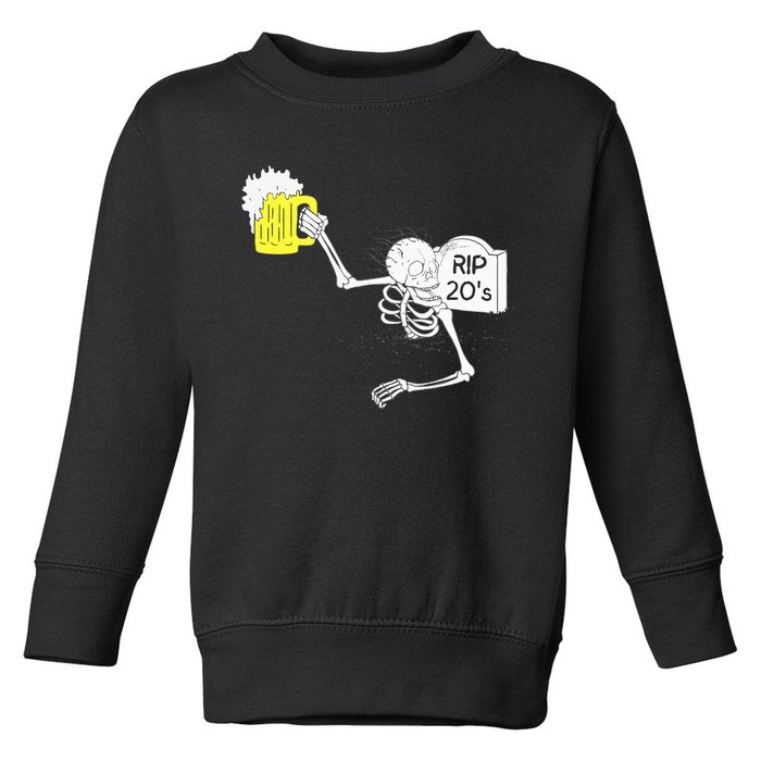 30th Birthday R.I.P. 20S Tombstone Toddler Sweatshirt