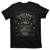 37th Birthday Retro Limited Edition Man Woman Vintage 1987 T-Shirt