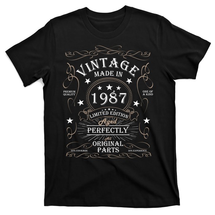 37th Birthday Retro Limited Edition Man Woman Vintage 1987 T-Shirt