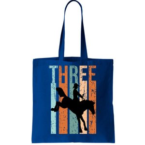 3rd Birthday Retro Rodeo Horse Lovers Cow Rider Gift Tote Bag