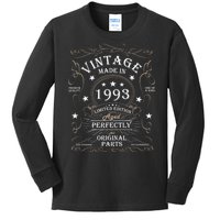 31st Birthday Retro Limited Edition Man Woman Vintage 1993 Kids Long Sleeve Shirt