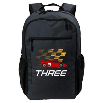 3rd Birthday Race Car Gift I Three Years Old Boy Daily Commute Backpack