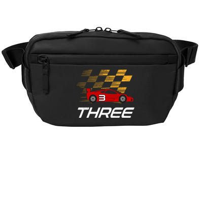 3rd Birthday Race Car Gift I Three Years Old Boy Crossbody Pack