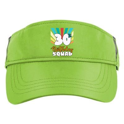 30th Birthday Squad 30 Years Old Adult Drive Performance Visor