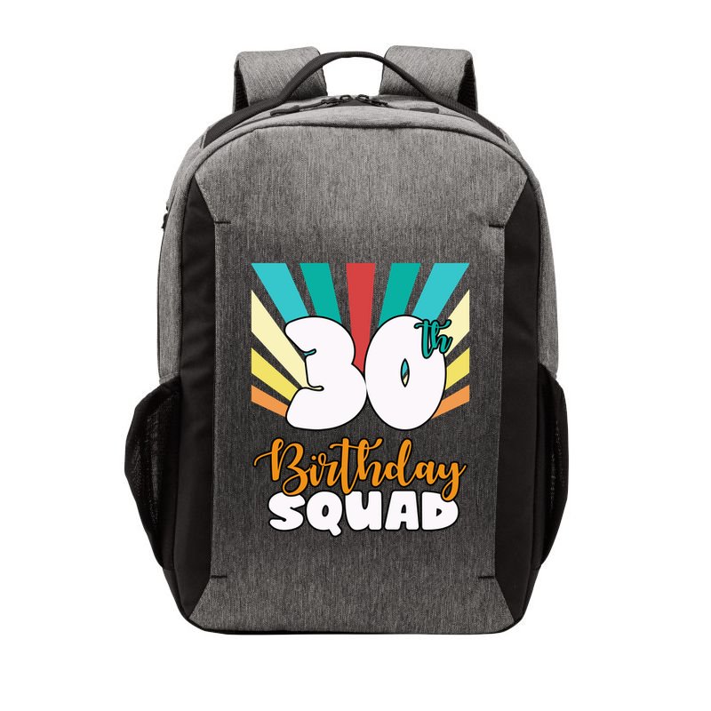 30th Birthday Squad 30 Years Old Vector Backpack