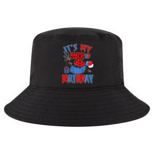 3rd Birthday Spider Web Theme Party Three 3 Year Bday Cool Comfort Performance Bucket Hat