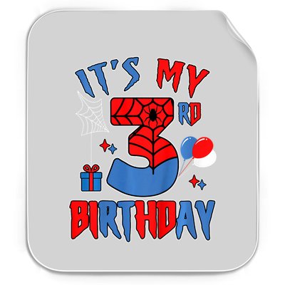 3rd Birthday Spider Web Theme Party Three 3 Year Bday Permanent Decal Sticker