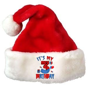 3rd Birthday Spider Web Theme Party Three 3 Year Bday Premium Christmas Santa Hat