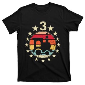 3rd Birthday Train Third 3 Year Old Birthday T-Shirt