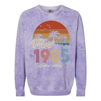 38th Birthday Vintage Limited Edition 1985 Colorblast Crewneck Sweatshirt