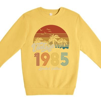 38th Birthday Vintage Limited Edition 1985 Premium Crewneck Sweatshirt