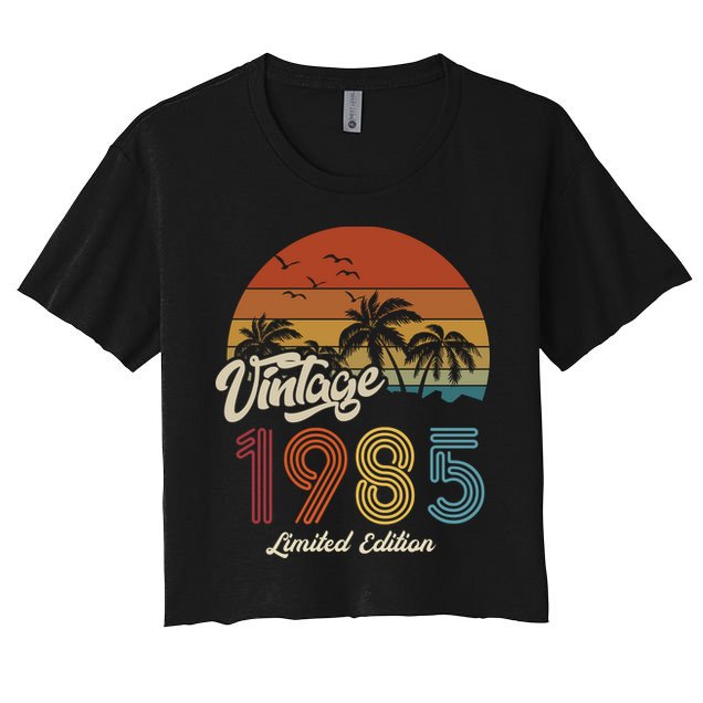 38th Birthday Vintage Limited Edition 1985 Crop Top