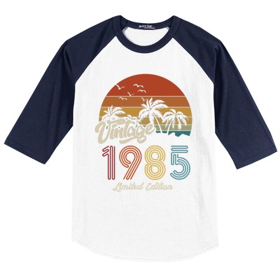 38th Birthday Vintage Limited Edition 1985 Baseball Sleeve Shirt