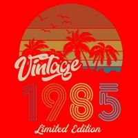 38th Birthday Vintage Limited Edition 1985 Flatbill Hat
