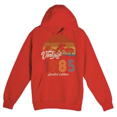 38th Birthday Vintage Limited Edition 1985 Premium Pullover Hoodie