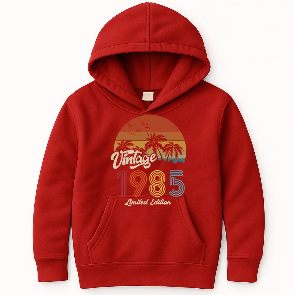 38th Birthday Vintage Limited Edition 1985 Kids Hoodie