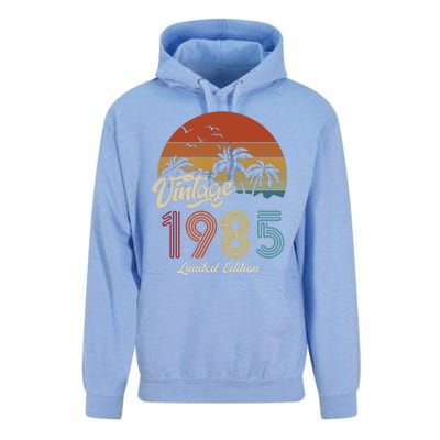 38th Birthday Vintage Limited Edition 1985 Unisex Surf Hoodie