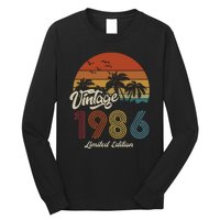 37th Birthday Vintage Limited Edition 1986 Long Sleeve Shirt