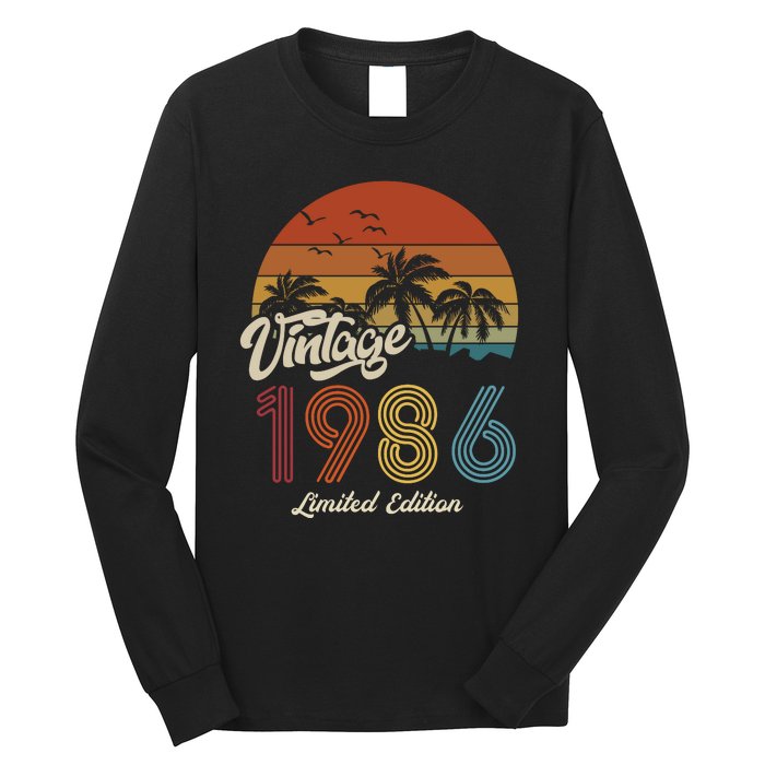 37th Birthday Vintage Limited Edition 1986 Long Sleeve Shirt