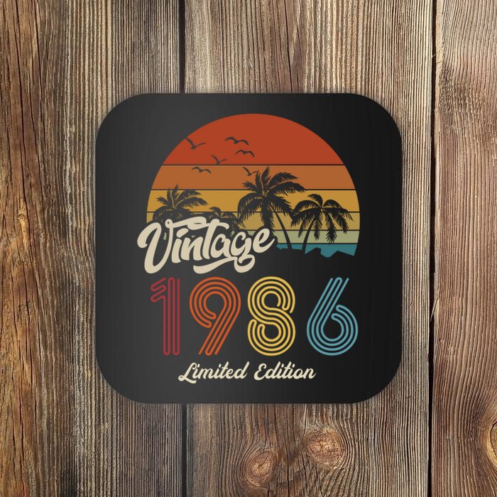 37th Birthday Vintage Limited Edition 1986 Coaster