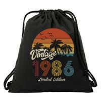 37th Birthday Vintage Limited Edition 1986 Drawstring Bag