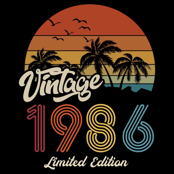 37th Birthday Vintage Limited Edition 1986 Flatbill Hat