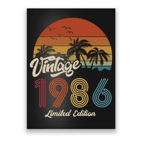 37th Birthday Vintage Limited Edition 1986 Poster