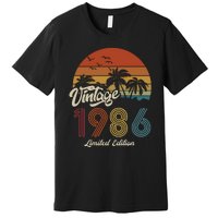 37th Birthday Vintage Limited Edition 1986 Premium T-Shirt