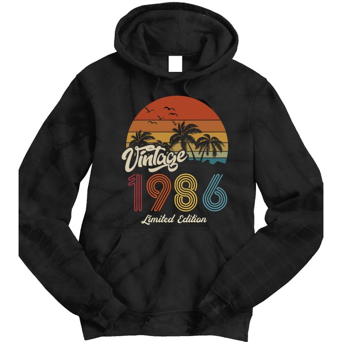 37th Birthday Vintage Limited Edition 1986 Tie Dye Hoodie