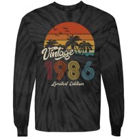 37th Birthday Vintage Limited Edition 1986 Tie-Dye Long Sleeve Shirt