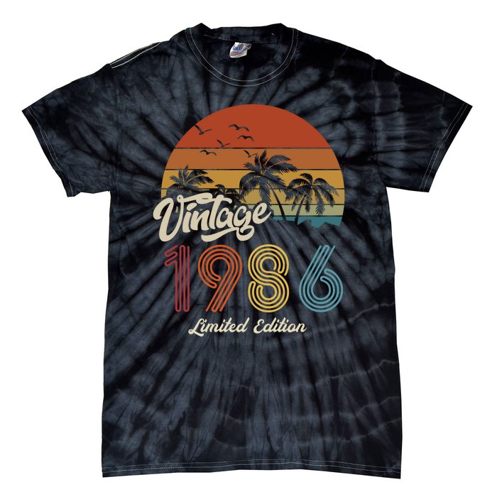 37th Birthday Vintage Limited Edition 1986 Tie-Dye T-Shirt