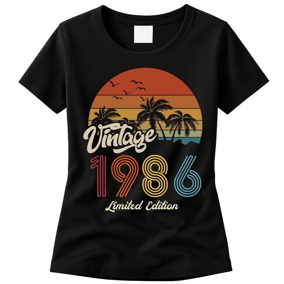 37th Birthday Vintage Limited Edition 1986 Womens T-Shirt