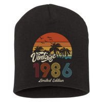 37th Birthday Vintage Limited Edition 1986 Short Acrylic Beanie