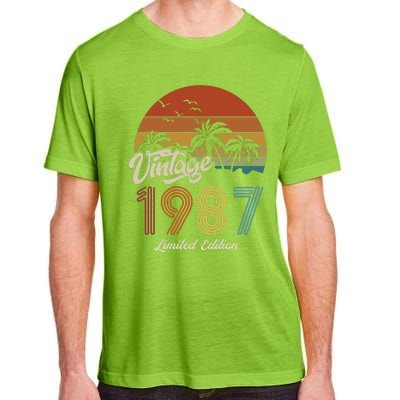 36th Birthday Vintage Limited Edition 1987 Adult ChromaSoft Performance T-Shirt