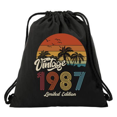 36th Birthday Vintage Limited Edition 1987 Drawstring Bag