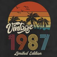 36th Birthday Vintage Limited Edition 1987 Trucker Hat