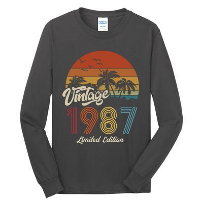 36th Birthday Vintage Limited Edition 1987 Tall Long Sleeve T-Shirt