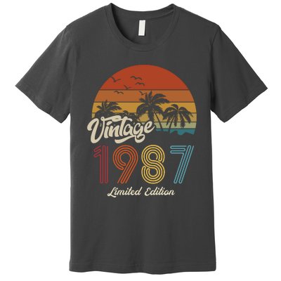 36th Birthday Vintage Limited Edition 1987 Premium T-Shirt