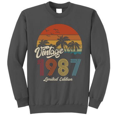 36th Birthday Vintage Limited Edition 1987 Tall Sweatshirt